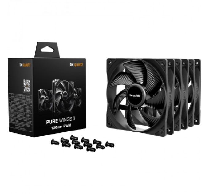 Кулер до корпусу Be quiet! PURE WINGS 3 120mm PWM в компл (BL141)