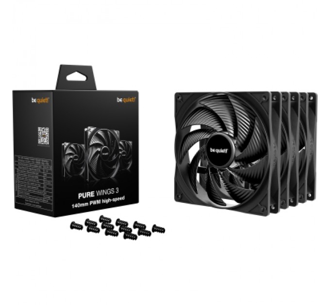 Кулер до корпусу Be quiet! PURE WINGS 3 140mm PWM high-speed в (BL138)