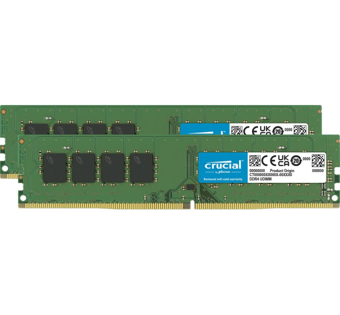 Crucial Набір з двох модулів пам'яті 64GB PC25600 DDR4 KIT2 CT2K32G4DFD832A CRUCIAL