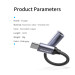 Essager Перехідник USB-C M to 3.5mm F 0.12m gray Essager (EZJE01-0G)