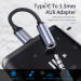 Essager Перехідник USB-C M to 3.5mm F 0.12m gray Essager (EZJE01-0G)