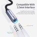 Essager Перехідник USB-C M to 3.5mm F 0.12m gray Essager (EZJE01-0G)