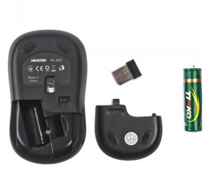 Мишка Maxxter Mr-422 Wireless Black (Mr-422)