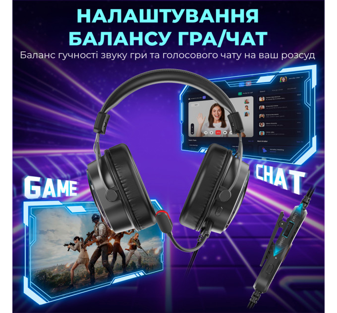 Fifine Гарнітура Fifine H16 7.1 Black RGB