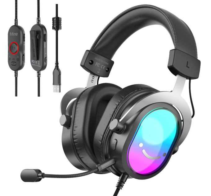 Fifine Гарнітура Fifine H16 7.1 Black RGB