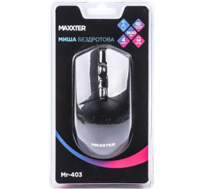 Мишка Maxxter Mr-403 Wireless Black (Mr-403)