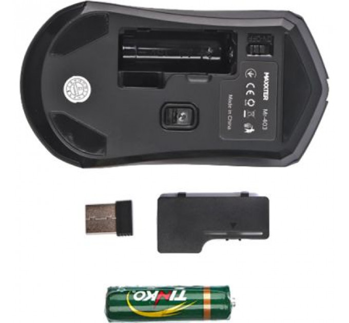 Мишка Maxxter Mr-403 Wireless Black (Mr-403)