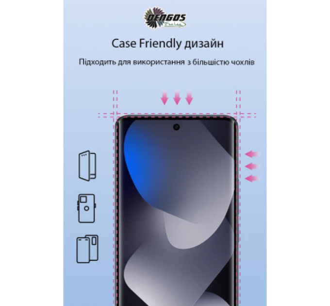 Dengos Скло захисне Dengos Full Glue Xiaomi Redmi Note 15 5G Black (TGFG-426)