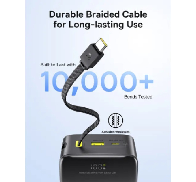Baseus Батарея універсальна Baseus EnerFill FC51 Bipow2 Pro 30000mAh 22,5W build cab.USB-C black (E0028100)