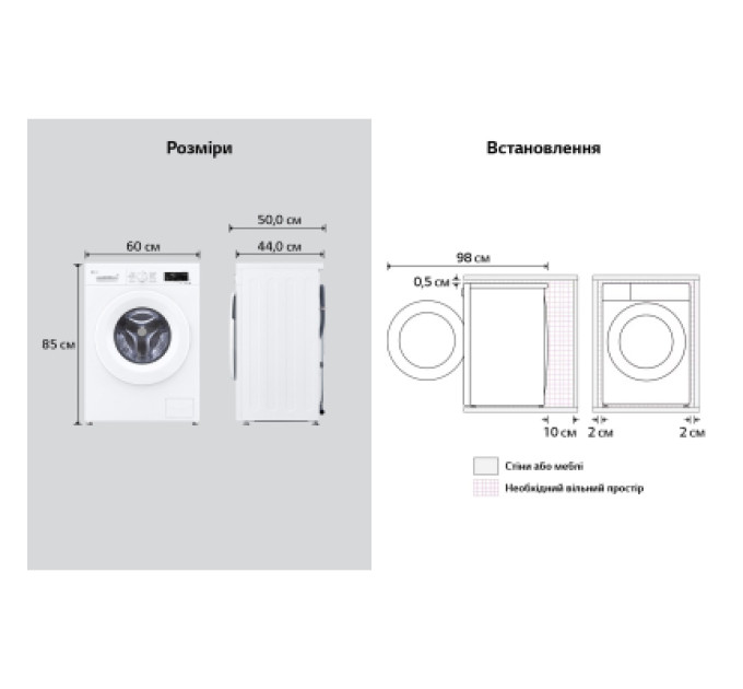 LG Пральна машина LG F2Y2NS3WE