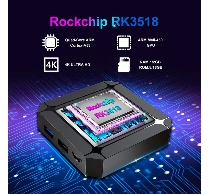 X96Q HD медіаплеєр X96Q Android (RK3518/2GB/32GB)