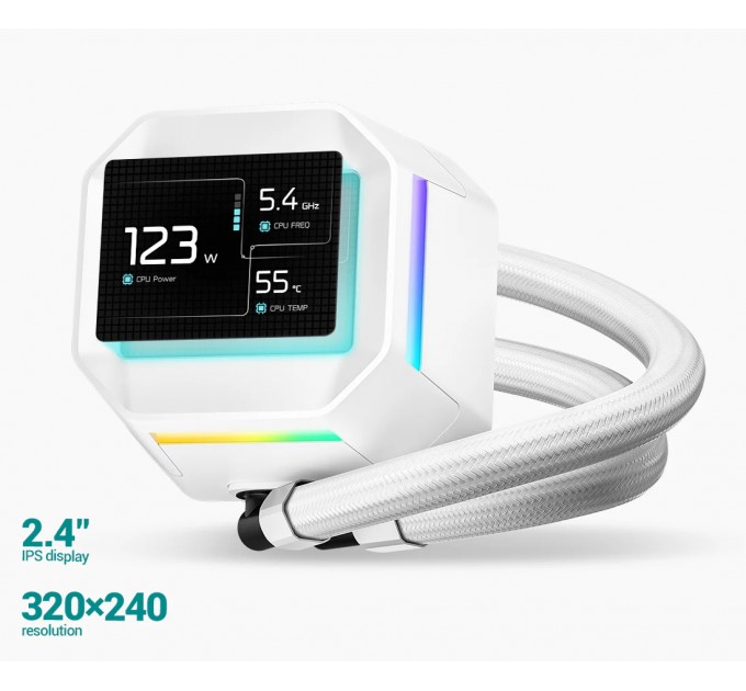 Система водяного охолодження DeepCool LM240 WH (R-LM240-WHDMMC-1)
