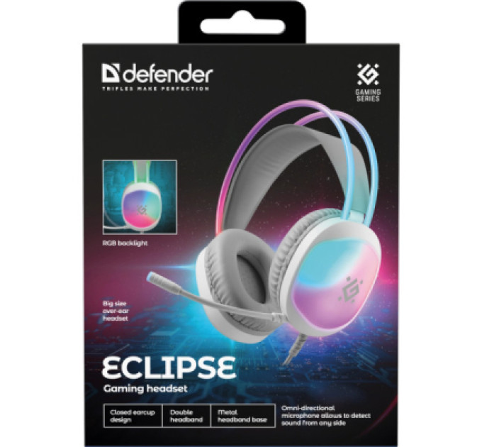 Defender Навушники Defender Eclipse USB White (62440)