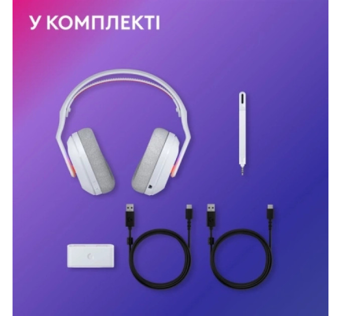 Logitech Навушники Logitech G ASTRO A20 X Lightspeed White (939-002253)