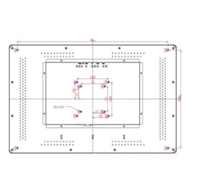 POS-монітор Detaik 21.5" (16*9) 1920*1080, multitouch, VGA, HDMI, USB, ip65, metal case (DTK-2115)