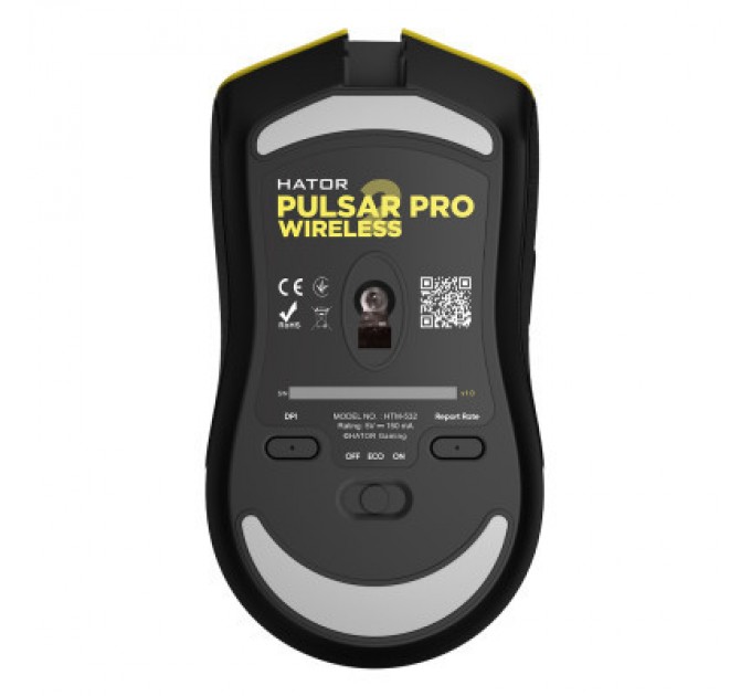 Мишка Hator Pulsar 2 Pro Wireless Yellow (HTM-532)