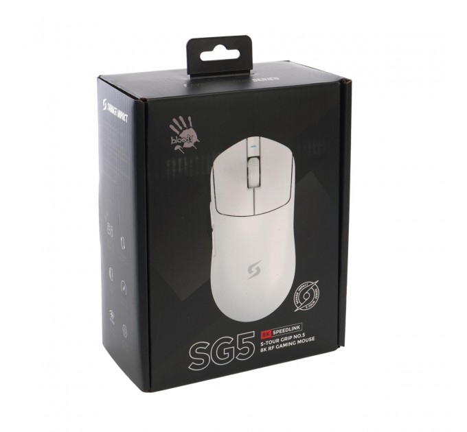 Миша бездротова Bloody SG5 White