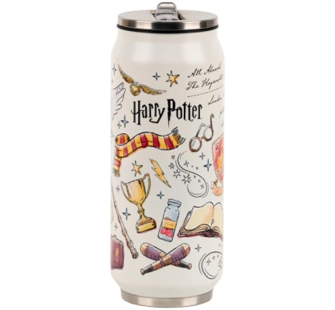 Kite Поїльник-непроливайка Kite Harry Potter термочашка з трубочкою, 500 мл (HP25-1264)