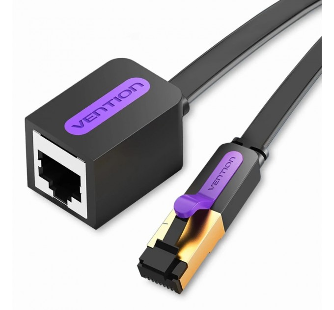 Патч-корд Vention CAT7 FTP Ethernet, 1 m, Black (ICBBF)