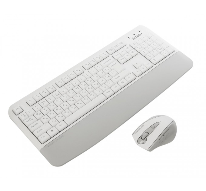 Комплект (клавіатура, мишка) бездротовий A4Tech Fstyler FG2500S Plus White