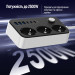 ColorWay Фільтр живлення ColorWay CW-CHE36PDB 20W (3 USB-A + 3 TYPE-C) 3 розетки, 6 USB, 2 м, чорний