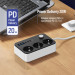 ColorWay Фільтр живлення ColorWay CW-CHE36PDB 20W (3 USB-A + 3 TYPE-C) 3 розетки, 6 USB, 2 м, чорний