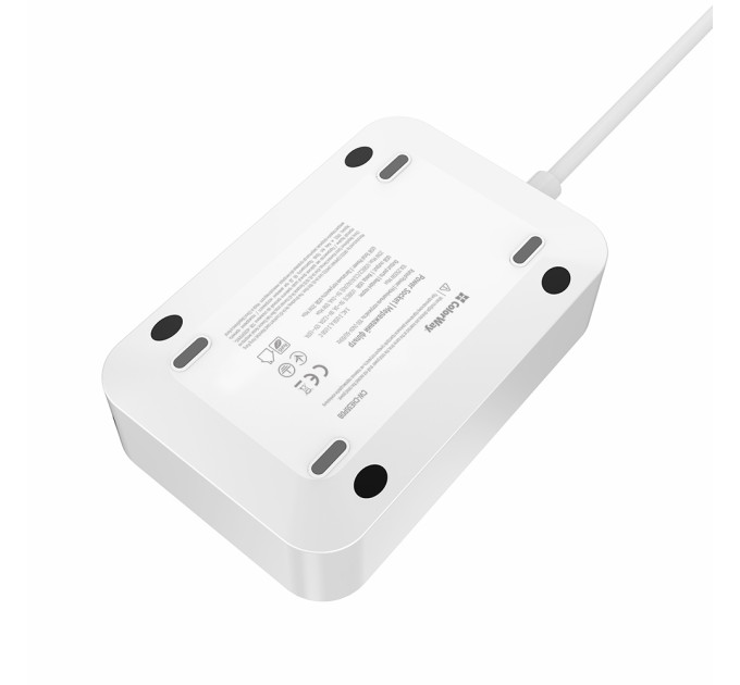 ColorWay Фільтр живлення ColorWay CW-CHE36PDB 20W (3 USB-A + 3 TYPE-C) 3 розетки, 6 USB, 2 м, чорний