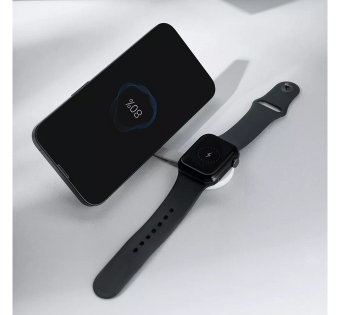 Бездротовий зарядний пристрій Proove Knocker 2 in 1 Qi2 15W White (WSPK15012002)