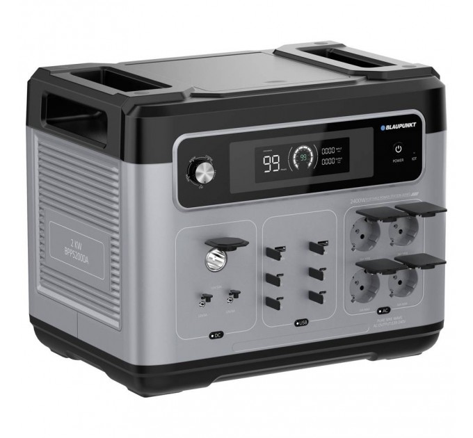 Зарядна станція BLAUPUNKT JuiceBox 2000, 2400W, 2048Wh, LiFePO4 з водонепроникною сумкою