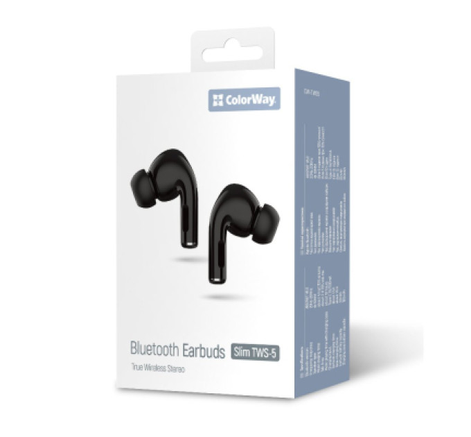 ColorWay Навушники ColorWay Slim TWS-5 Earbuds Black (CW-TWS5BK)