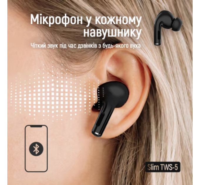 ColorWay Навушники ColorWay Slim TWS-5 Earbuds Black (CW-TWS5BK)