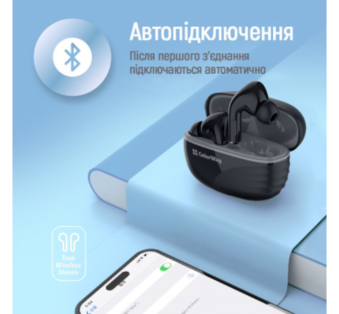 ColorWay Навушники ColorWay Slim TWS-5 Earbuds Black (CW-TWS5BK)
