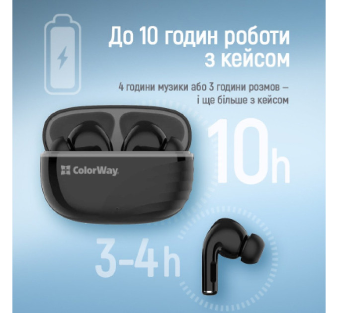 ColorWay Навушники ColorWay Slim TWS-5 Earbuds Black (CW-TWS5BK)