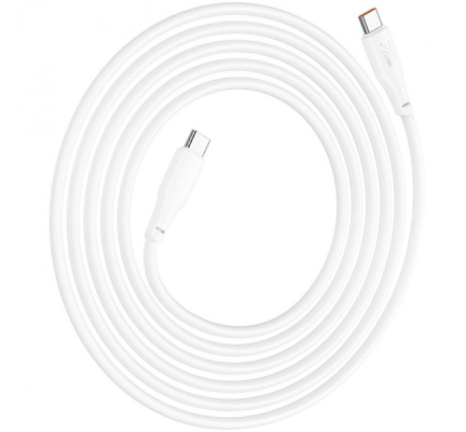 Дата кабель USB-C to USB-C 2.0m 100W TPE X93 white HOCO (6931474790729)