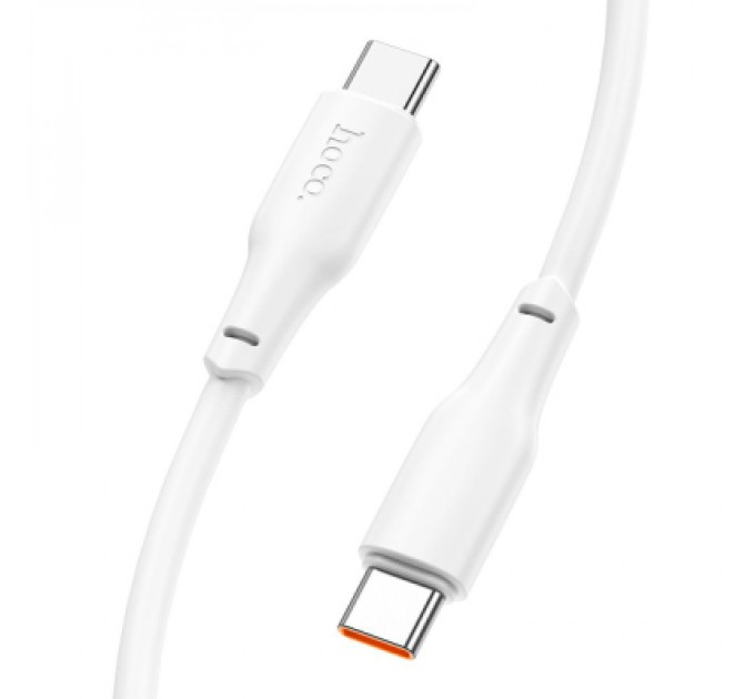 Дата кабель USB-C to USB-C 2.0m 100W TPE X93 white HOCO (6931474790729)