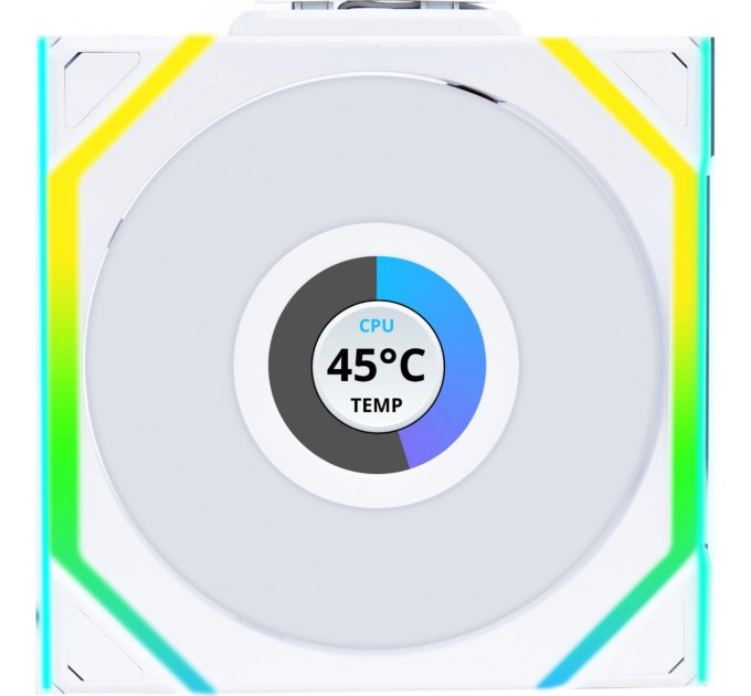 Вентилятор Lian Li Uni Fan SL Wireless LCD 120-3 Reverse White (G99.12RSLLCD1W3W.00)
