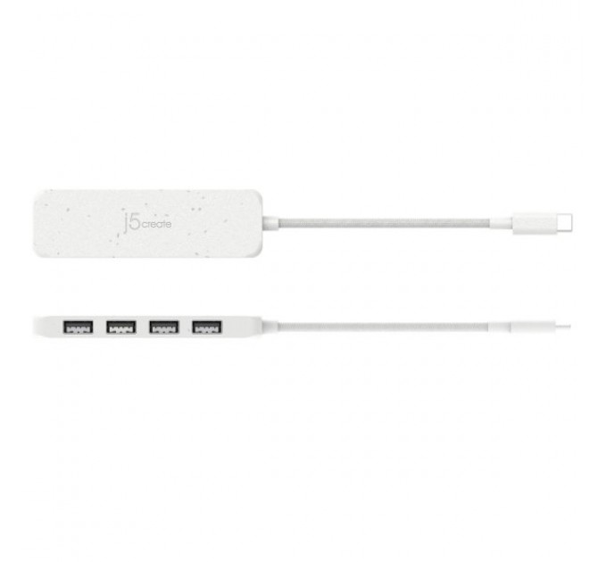 USB-хаб J5create 4 USB-A White (JCH341EW-N)
