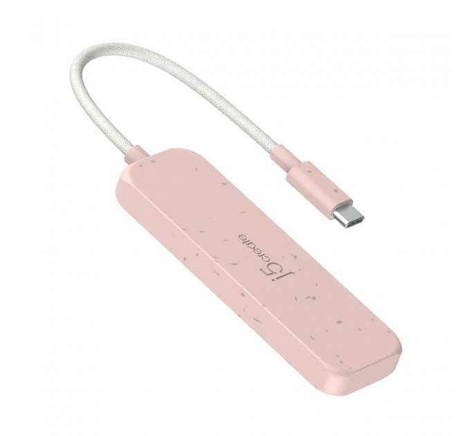 USB-хаб J5create 4 USB-C Red (JCH345ER-N)