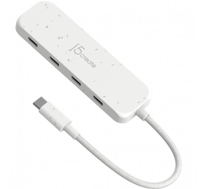 USB-хаб J5create 4 USB-C White (JCH345EW-N)