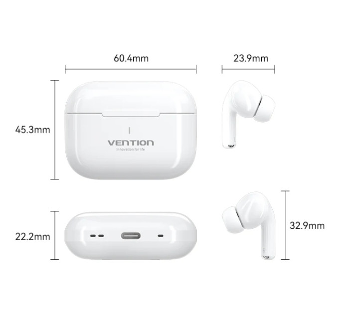 Vention Навушники VENTION Elf Echo Lite E11 White (NBVW0)