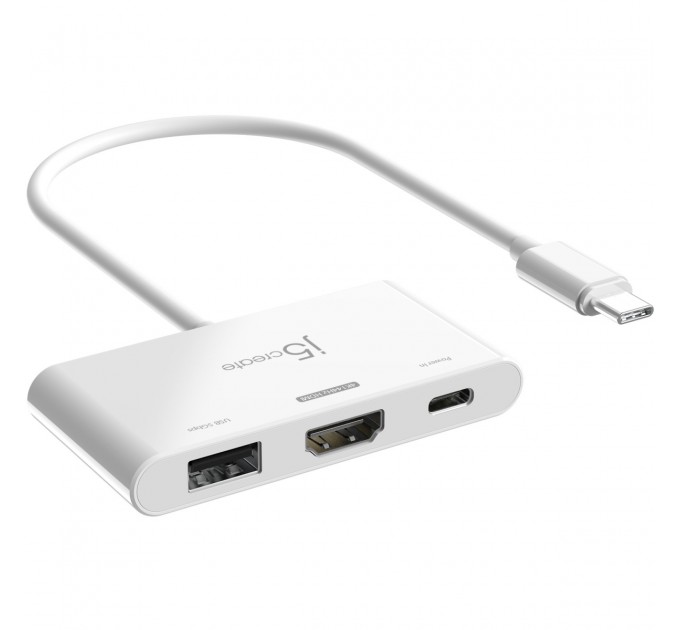 USB-хаб J5create USB-C 3-в-1 White (JCA399-N)