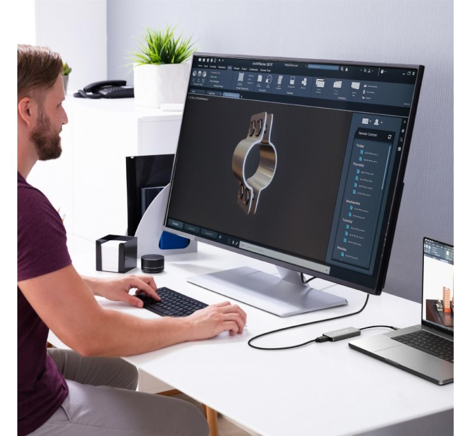 USB-хаб J5create USB-C 5-в-1 Grey (JCH453-N)