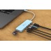 USB-хаб J5create USB-C 6-в-1 Cyan (JCD373EC-N)