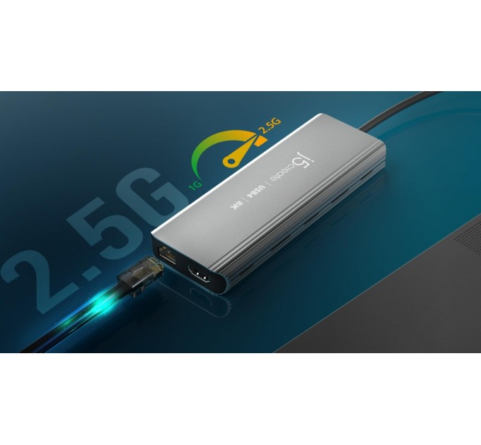 USB-хаб J5create USB-C 6-в-1 Grey (JCD403-N)