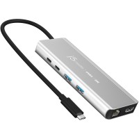 USB-хаб J5create USB-C 6-в-1 Grey (JCD403-N)