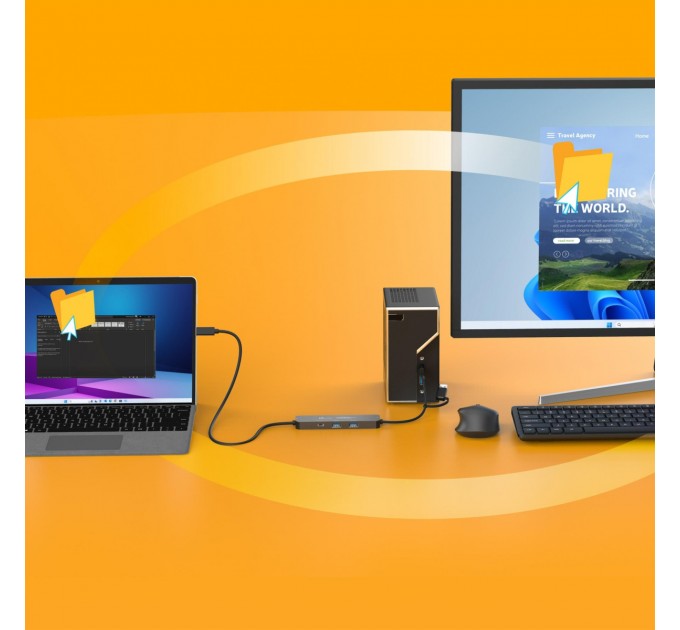 USB-хаб J5create Wormhole Switch Grey (JCH462-N)