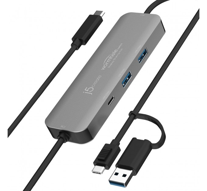 USB-хаб J5create Wormhole Switch Grey (JCH462-N)