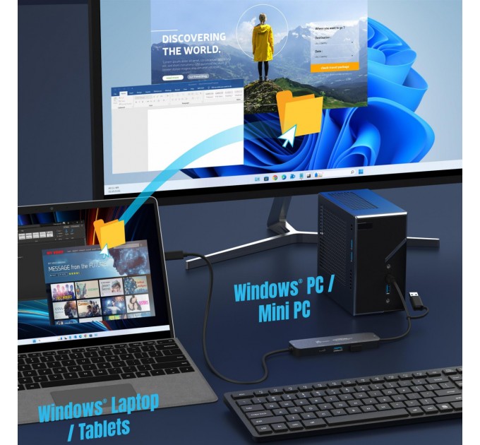 USB-хаб J5create Wormhole Switch Grey (JCH462-N)