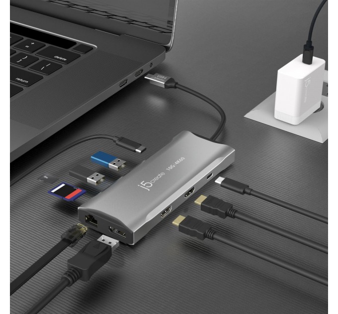 Док-станція J5create USB-C 11-в-1 (JCD397-N)