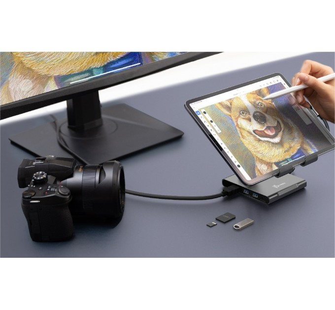 Док-станція J5create USB-C 8-в-1 (JTS224-N)